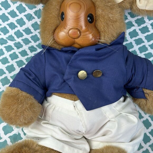 Raikes‎ Rabbit Uncle Vincent 1990 Numbered 6012/7500 Wood Face - Picture 3 of 10